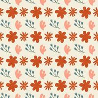 Abstract seamless pattern. Simple organic shapes vector
