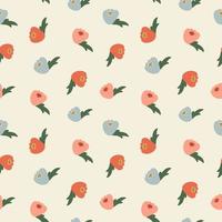 Abstract seamless pattern. Simple organic shapes vector
