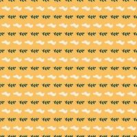 Cute botanical pattern. Seamless background in doodle style vector