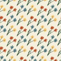 Abstract seamless pattern. Simple organic shapes vector