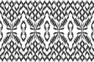 Ethnic Pattern Seamless Black and White Print Boho Textile Abstract Geometric. vector