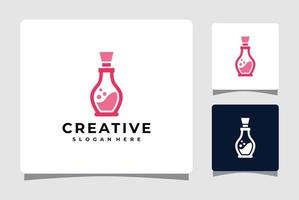 Beauty Perfume  Logo Template With Business Card Design Inspiration vector