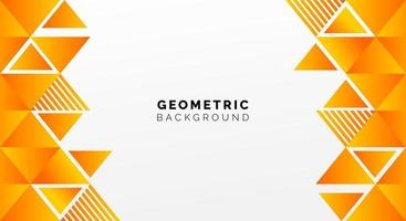 geometric background vector orange