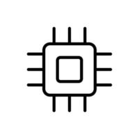 chipset icon isolated on white background vector