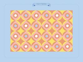 Diamond and Circle Pattern vector