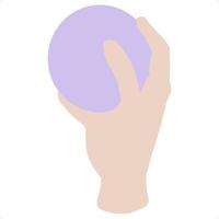 hand holding ball vector