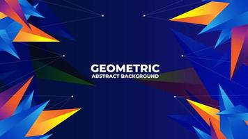 Colorful gradient Geometric Abstract background vector