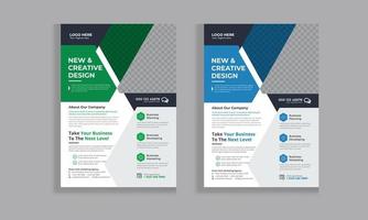 Corporate Flyer Template Design vector