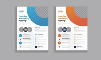 Corporate Flyer Template Design vector