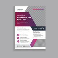 Corporate Flyer Template Design vector