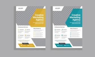 Corporate Flyer Template Design vector