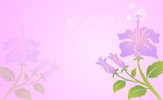 plantilla de flor de hibisco vector