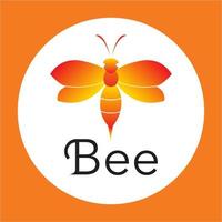 logotipo de icono de abeja vector