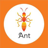 logotipo de icono de hormiga vector