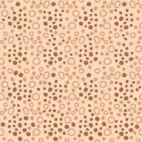 Wild seamless pattern with spots and rings leopard skin. vector
