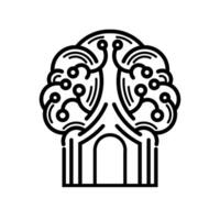 Internet connection tree logo vector