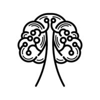 Internet connection tree logo vector
