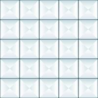 Vintage Pyramid Glass Tiles Seamless Pattern. Vector Ceramic Tiles With Triangular Sides, Wall Texture of Blue Color