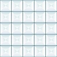 Vintage Pyramid Glass Tiles Seamless Pattern. Vector Ceramic Tiles With Triangular Sides, Wall Texture of Blue Color