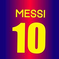 jakarta, indonesia, 12 october 2021 - messi's jersey number ten when he was still defending barcelona vector