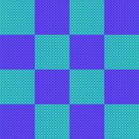 Blue realistic knitted background in the patchwork style. vector