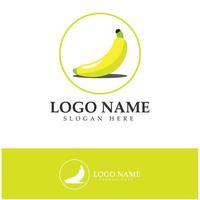 vector de diseño de icono de logotipo de fruta de plátano