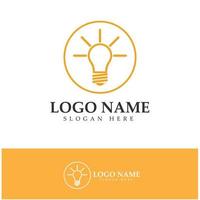 lamp lightbulb logo design inspiration vector icon template