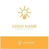 lamp lightbulb logo design inspiration vector icon template