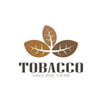 logotipo de hoja de tabaco, campo de tabaco y vector de diseño de plantilla de logotipo de cigarrillo de tabaco