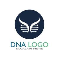 DNA vector logo design template.modern medical logotype.laboratory science icon symbol.colorful pharmacology sign-vector