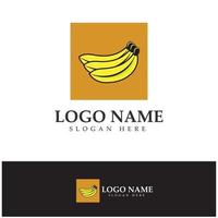 banana fruit logo icon design vector