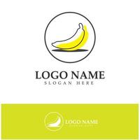 banana fruit logo icon design vector