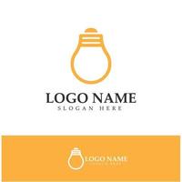 lamp lightbulb logo design inspiration vector icon template