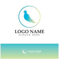 dove logo  dove wings  flying pigeons with beautiful and vintage concepts vector