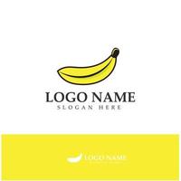 banana fruit logo icon design vector