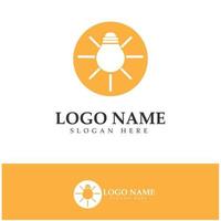 lamp lightbulb logo design inspiration vector icon template