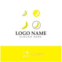 banana fruit logo icon design vector