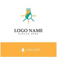 lamp lightbulb logo design inspiration vector icon template