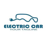 eco car and electric green car technology icon logo vector. vector