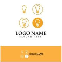 lamp lightbulb logo design inspiration vector icon template