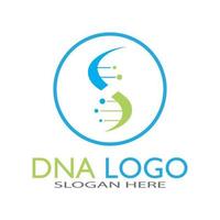 plantilla de diseño de logotipo de vector de adn.logotipo médico moderno.símbolo de icono de ciencia de laboratorio.vector de signo de farmacología colorido