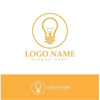 lamp lightbulb logo design inspiration vector icon template