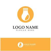 lamp lightbulb logo design inspiration vector icon template