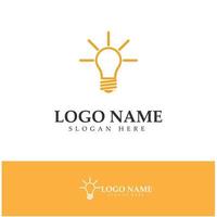 lamp lightbulb logo design inspiration vector icon template