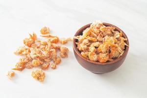 dried shrimps or dried salted prawn photo