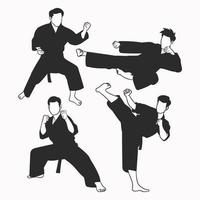 karate vector illustration
