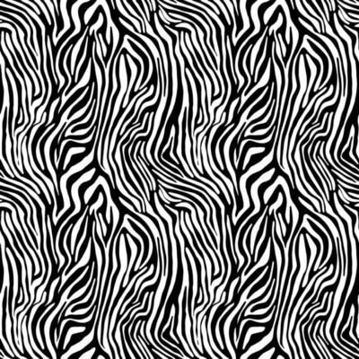 Vector animal print. Zebra ornament. Seamless pattern