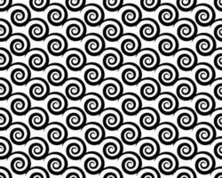 Round swirl pattern, vector seamless background. Vector  vintage baroque ornament. Retro pattern antique style acanthus. Seamless pattern