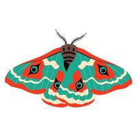 clipart de ilustración de vector de mariposa. linda mariposa aislada.