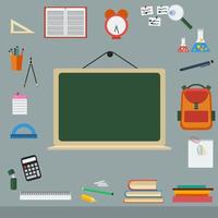 Editable Vector of Back to School Equipment Illustration Icons Set